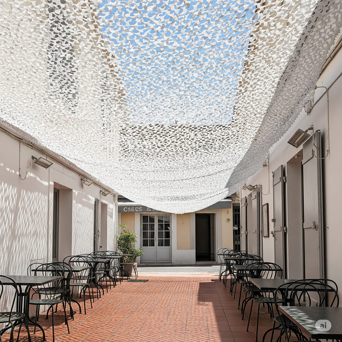 Filet de camouflage blanc