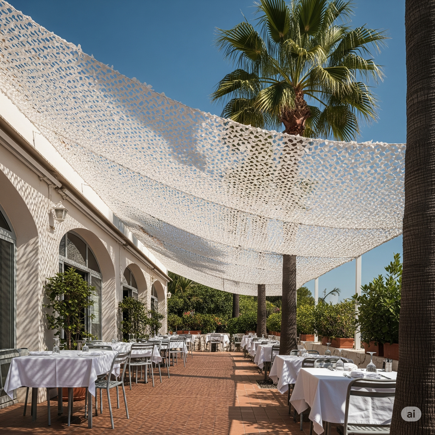 Filet de camouflage blanc